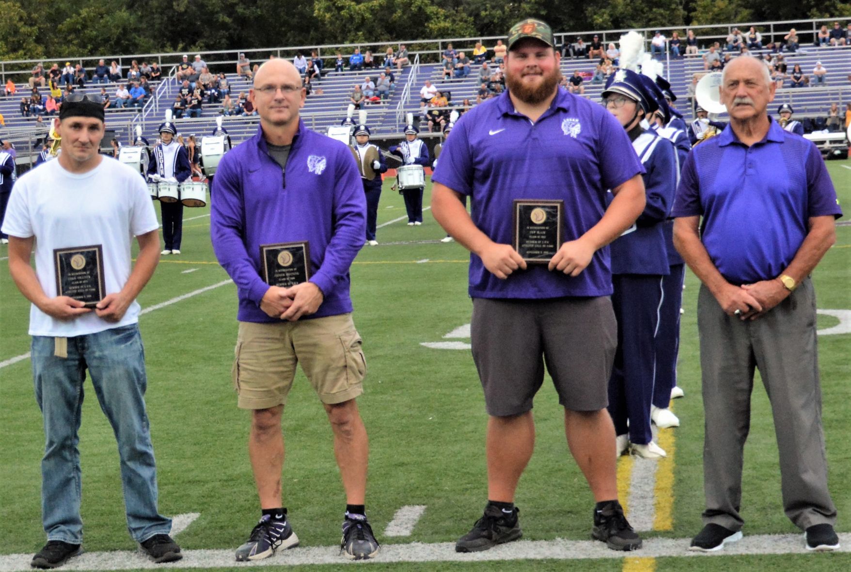 Hall of Famers receive their plaques